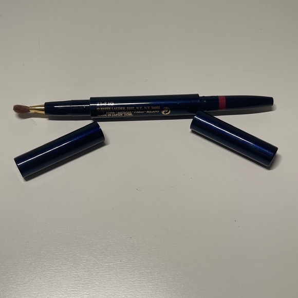READ Estee Lauder AUTOMATIC Lip Pencil DUO Lipstick Liner in FIG 21 TESTER - Picture 1 of 9
